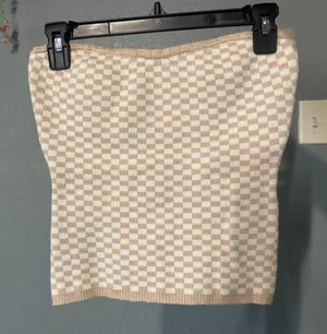4th-reckless Women's Tan and Cream Vest thumbnail 1