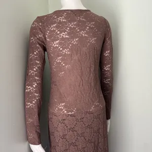 ANTHROPOLOGIE Maeve Brown Lace Button Down Blouse Small thumbnail 9