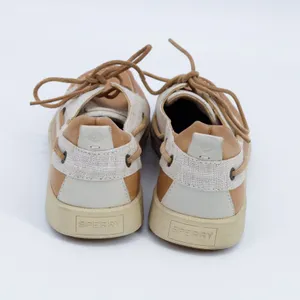 Sperry Top-Sider Womens STS81857‎ Tan Leather Canvas Boat Shoes 9.5 thumbnail 4