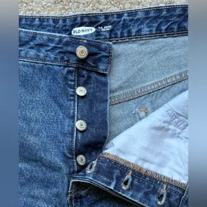 OLD NAVY OG High Rise Denim Blue Patriotic Shorts Size 18 thumbnail 13
