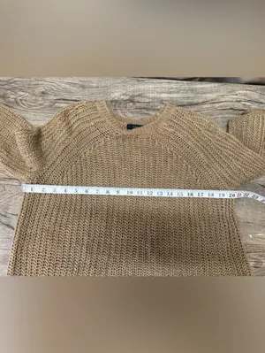 J Crew Relaxed-Fit Linen Beach Sweater Brown Women's medium thumbnail 7