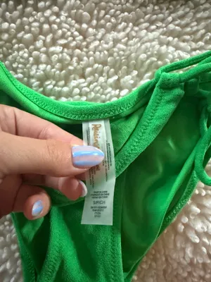 Green Terry cloth bikini thumbnail 2