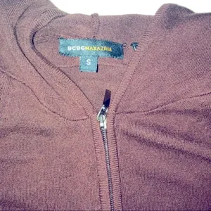 BCBG Maxazria Designer hooded silk bling jacket thumbnail 4