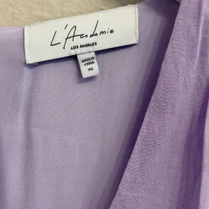 L'Academie The Pearl Mini Dress XS Lavender Ruched Soft Girl Coquette Feminine thumbnail 8
