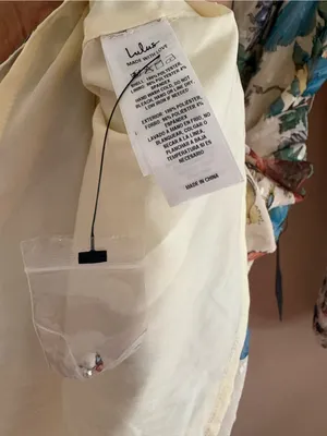 Lulus Ayame Ivory Floral Swiss Dot Balloon Sleeve Mini Dress Size Medium NWT Tie thumbnail 9