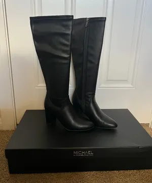 Michael by Michael Shannon: Women's Tall Black Dress Boots Sz 6.5 thumbnail 1