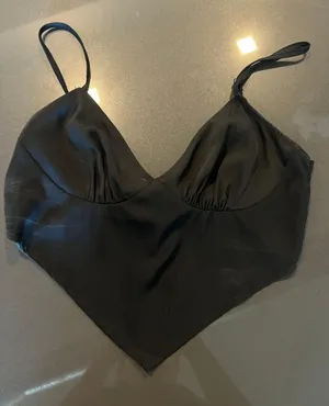 Black Scarf Top Size M thumbnail 1