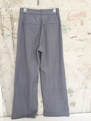 Abercrombie & Fitch Sloane Tailored Wide Leg Pleated Pants, Checkered Plaid thumbnail 4