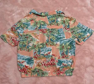 American Eagle Cropped Hawaiian Shirt thumbnail 3