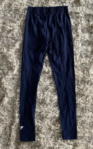 Gymshark Navy Blue/White Elastic Stretch Waist Leggings thumbnail 4