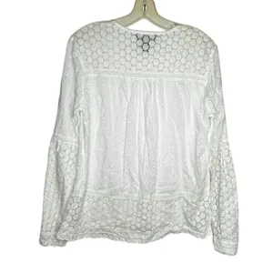 Karen Kane White Cotton Blouse thumbnail 5