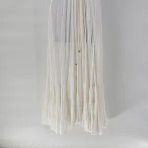 Hello Molly Crochet Lace Dress Womens 4 White Tie Back Summer Beach Vacay Boho thumbnail 6