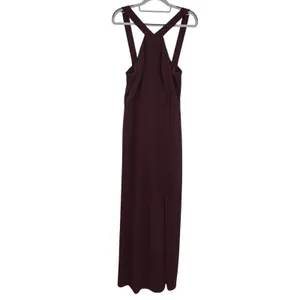 Birdy Grey Gene Crepe Cabernet Maxi‎ Dress Size XL Bridesmaid Wedding Formal thumbnail 2