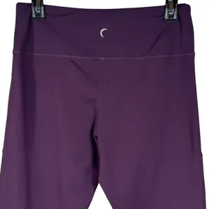 Zyia Active SZ 12 Moto Light 'n Tight 7/8 Leggings Laser Cutouts Hi-Rise Purple thumbnail 6
