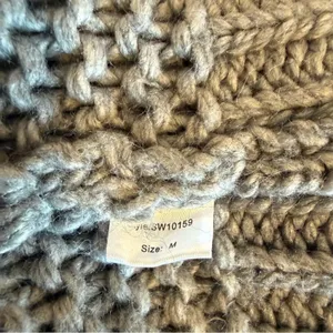 Elan Gray Chunky Textured Knit Open Front Cardigan Sweater M thumbnail 5