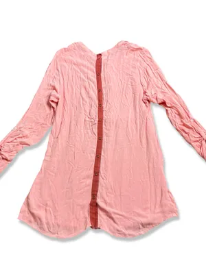 Free People Snap Out Of It Gauzy Tunic Top thumbnail 3
