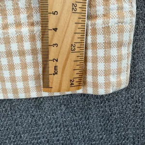 Madewell Slim Emmett Wide-Leg Crop Pants 26 Tan White Gingham Check Cottagecore thumbnail 8