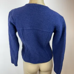 Vintage Pendleton Blue Wool Tailored Cropped Button-Up Jacket Preppy‎ XS-S thumbnail 6