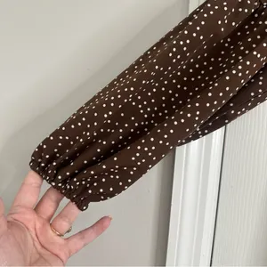 Timeless Brown Polka Dot Dress, Size Medium thumbnail 3