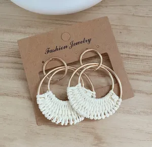 Boho Hoop Earrings NWT Gold thumbnail 1