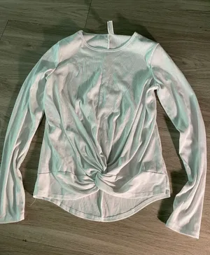 all in motion White Long Sleeve Twist-Front Top thumbnail 1