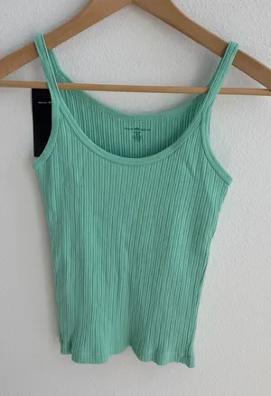 Brandy Melville Beyonca Tank Top Mint Green Ribbed NWT thumbnail 1