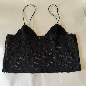 FREE PEOPLE INtimately Lacey Black Lace Stretchy Triangle Bralette Cami XS thumbnail 3