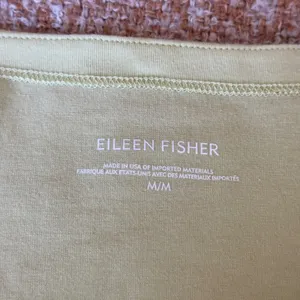 Eileen Fisher Green Cotton Spandex Boat Neck Pocket Top Medium Casual Relaxed thumbnail 5