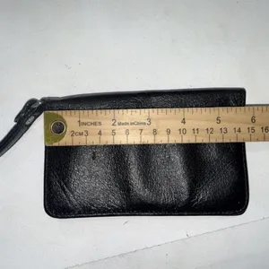 Vintage HOBO INTERNATIONAL Black Patent Leather Folding Wristlet Clutch Wallet thumbnail 15