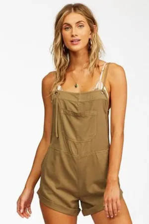 ✨Billabong Wild Pursuit Short Sz Large Sage Overalls✨ thumbnail 1