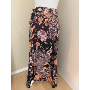 ANTHROPOLOGIE Maeve Ruffled Wrap Maxi Skirt‎ Size Small Ruffle Flowy thumbnail 3