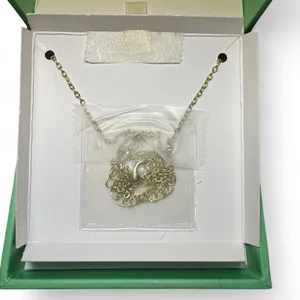 Paige Harper S Initial Necklace Cubic Zirconia 14K Flash Gold Plated NIB thumbnail 4
