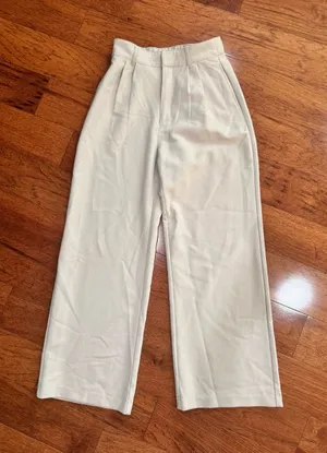 Abercrombie Wide Leg Trouser Pants Size Small thumbnail 1