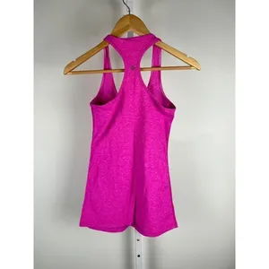 Lululemon Cool Racerback Tank Heathered Pink‎ Athletic Yoga Top Size 4 thumbnail 11