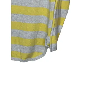 Old Navy Women's Sweater Striped Long Sleeve Lightweight Gray/Yellow Sz.‎ Medium thumbnail 7