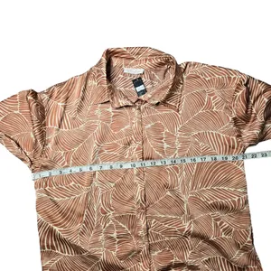 Blush Brown‎ Satin Button-Up Top thumbnail 2