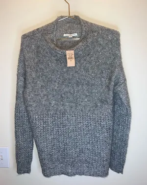 American Eagle Gray Marled Knit Sweater NWT Size‎ Small thumbnail 1