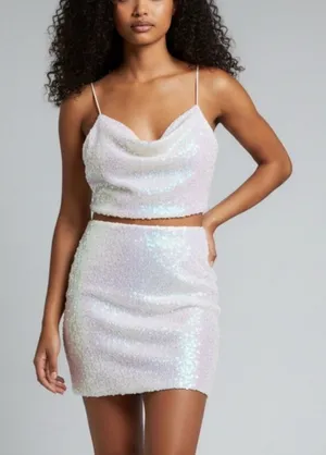 B. Smart White Sequin Ensemble thumbnail 1