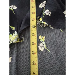 Free People Lost in You Navy Floral Midi Dress Hi Low Size M Western Romantic thumbnail 6