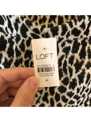 Loft NWT Women's Knit Midi Cheetah Print Pencil Skirt Size M thumbnail 5
