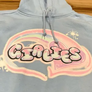 Girlies by Safety Pin Blue Hoodie Women’s Medium thumbnail 3