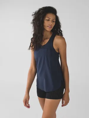 Lululemon 5 Mile‎ Singlet Inkwell Blue Tank Top thumbnail 10