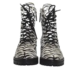 Dolce Vita Zebra Print Lace-Up Ankle Boots Women’s 7.5 thumbnail 3
