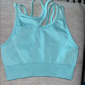 GYMSHARK ULTRA SEAMLESS Sport Bra S in green/teal color thumbnail 1