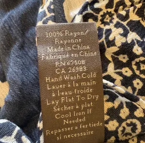 Vince Camuto Navy Abstract Leaf Duster  thumbnail 6