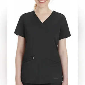 HH Works by Healing Hands Black Scrub Tops thumbnail 2