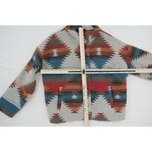 Blue B Collection Southwestern Tribal Button Up Jacket Multi Color‎ Women Medium thumbnail 6