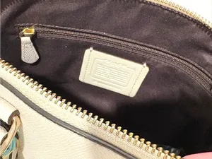 NWOT Coach Canvas Crossbody/shoulder Bag White With Twilly Silk Ribbon thumbnail 6