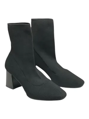 Vero Cuoio Real Italian Leather ᪥ Soft Stretch Sock Heeled Boots ᪥ Black ᪥ 7 235 thumbnail 10