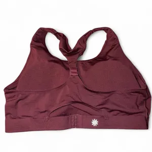 Athleta Sports Bra color Burgundy thumbnail 2